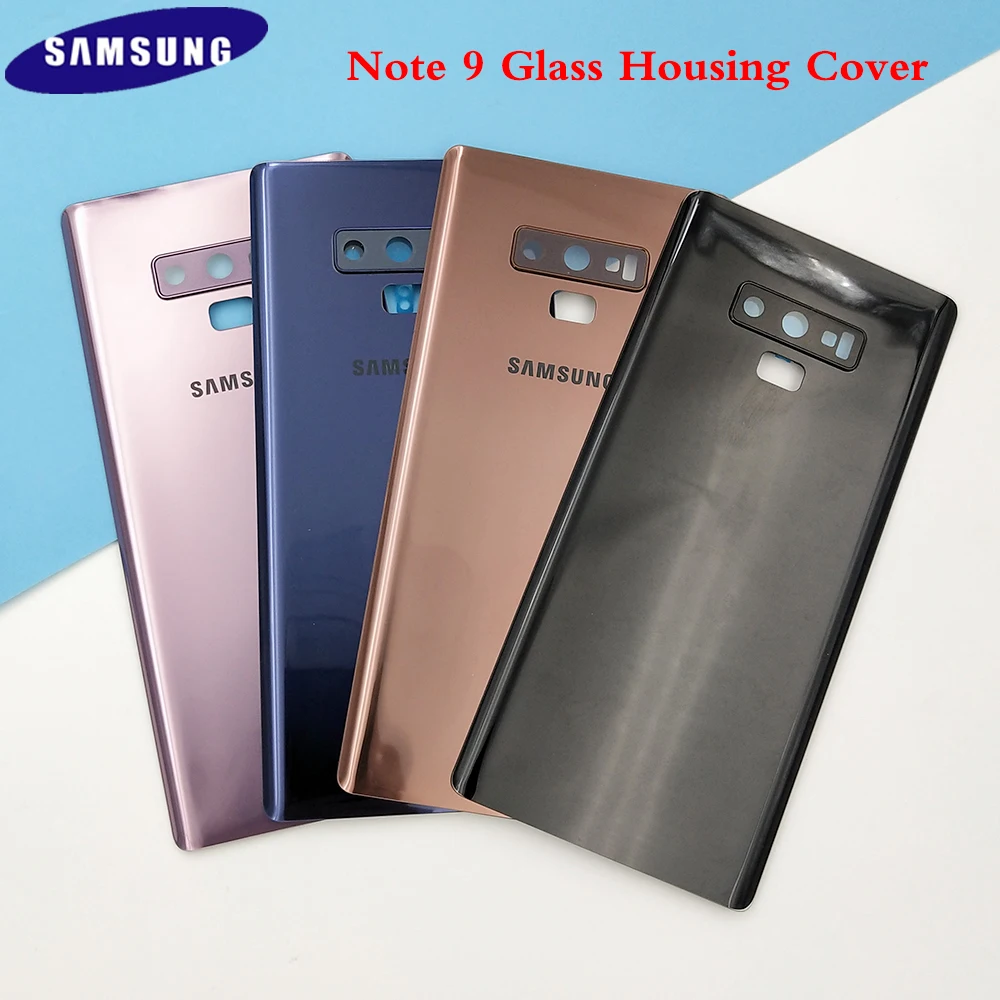 Оригинал SAMSUNG Galaxy Note 9 N960 N960F SM N960FD батарея задняя крышка двери Корпус Замена +