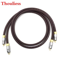 thouliess hifi type 3 2rca male cable rca reference interconnect audio cable gold plated plug for tara labs prism omni 2 wire