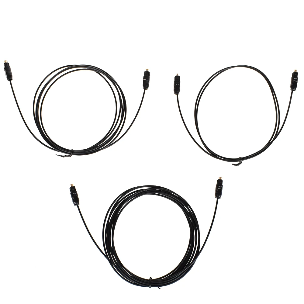 Новый позолоченный цифровой оптический аудиокабель OD 2 шнур SPDIF ПВХ для DVD VCR CD Player