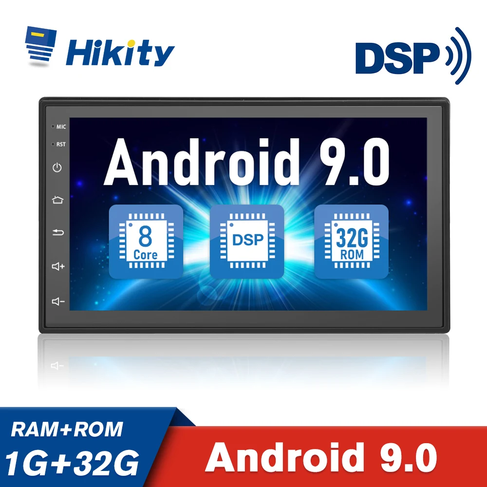 Автомагнитола Hikity универсальный мультимедийный плеер на Android с GPS для Volkswagen Nissan