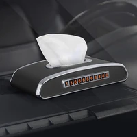 pu leather car tissue box armrest box toilet paper pumping box car interior creative modification accessories for cars