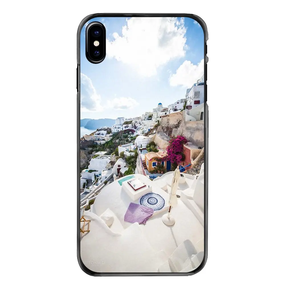 For Sony Xperia X XA XZ M2 M4 M5 C3 C4 C5 T3 E4 E5 Z Z1 Z2 Z3 Z5 Compact Oia Santorini Sea Greece Scenery vacation spot Covers |