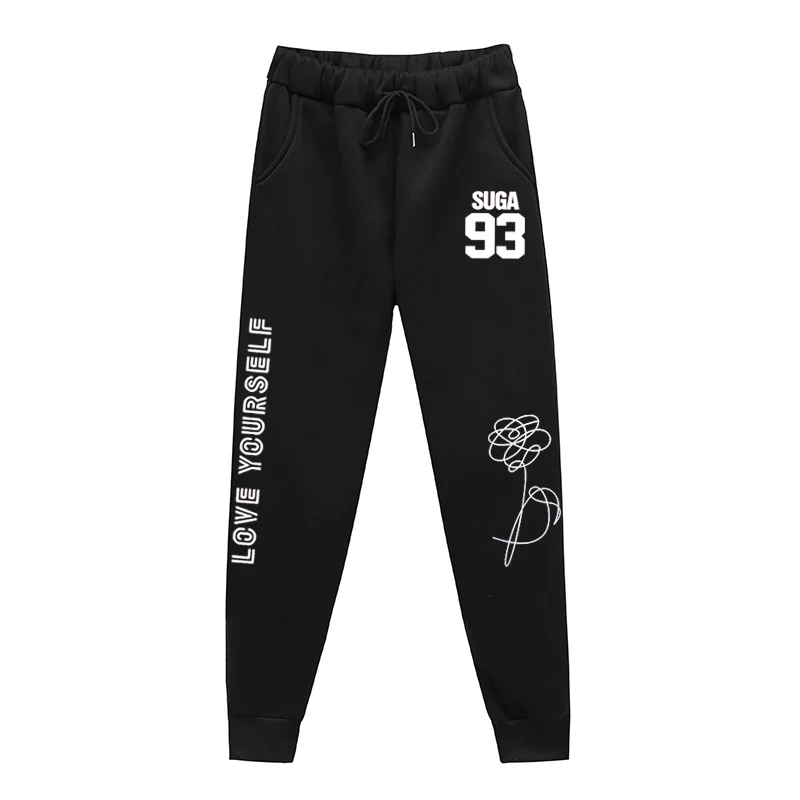 kpop love yourself Letter Printed Women Men Jogging Rap Monster（JIN）（SUGA）（J-HOPE）（JIMIN）（V）（JUNG KOOK） | Мужская