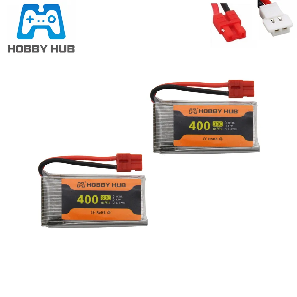 3,7 V 400 мА/ч, 30C Lipo Батарея для SYMA X15 X5A-1 X15C X15W H31 X4 H107 H6C KY101 E33C E33 U816A V252 Запчасти для гоночного дрона Запчасти 2 шт.