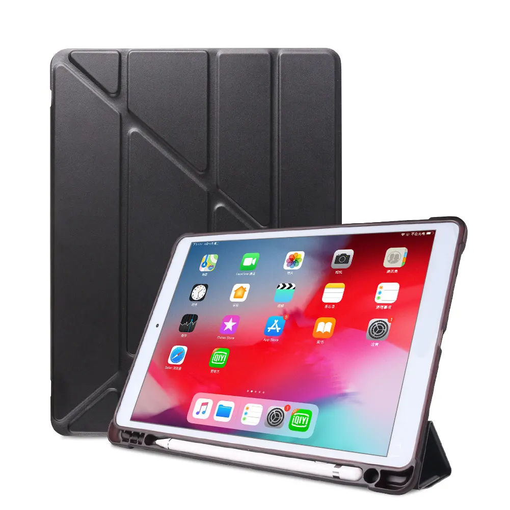 Чехол для планшета iPad 10 2 2019 7 го поколения с держателем карандашом чехол
