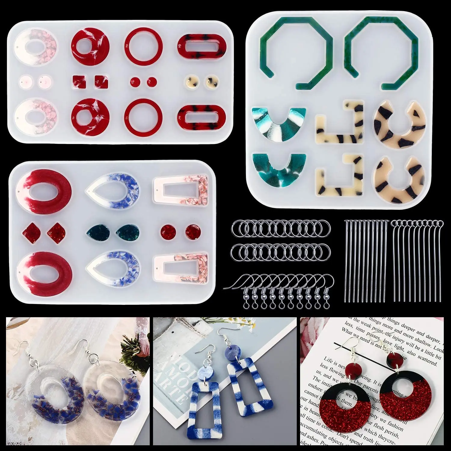 Формы для сережек из эпоксидной смолы богемный висячий брелок модные ювелирные