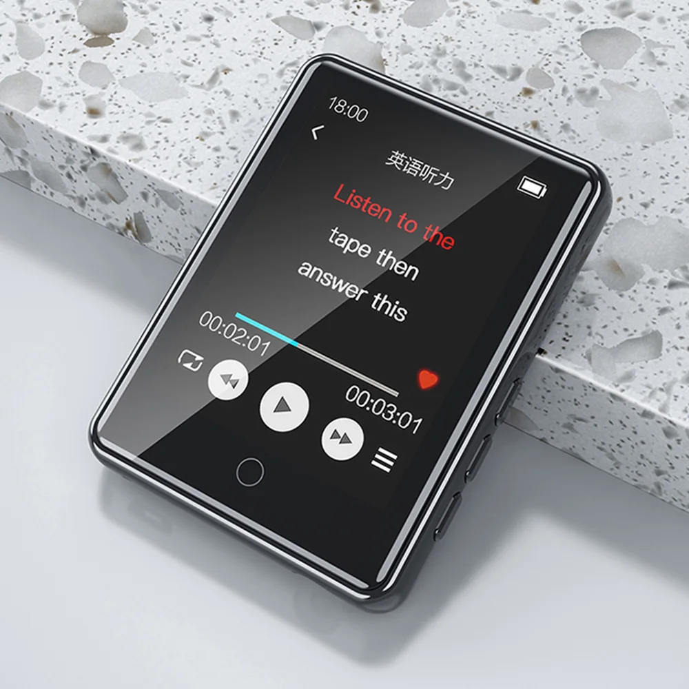 Mp3-плеер RUIZU M17 с сенсорным экраном Bluetooth 16 Гб поддержка FM-радио запись электронной
