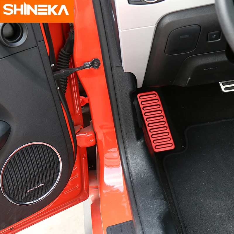 SHINEKA автомобильный Стайлинг алюминиевый сплав левая ножная педаль накладка на