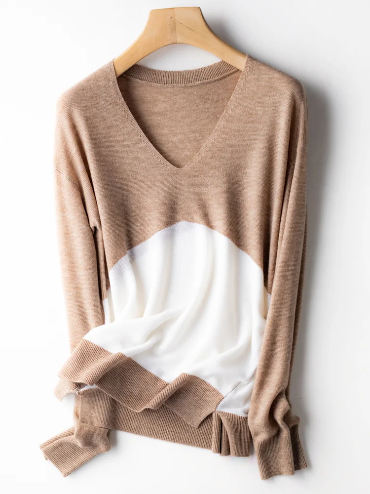Women's Brown Oversize Mould Long Pockets Knitwear Cardigan