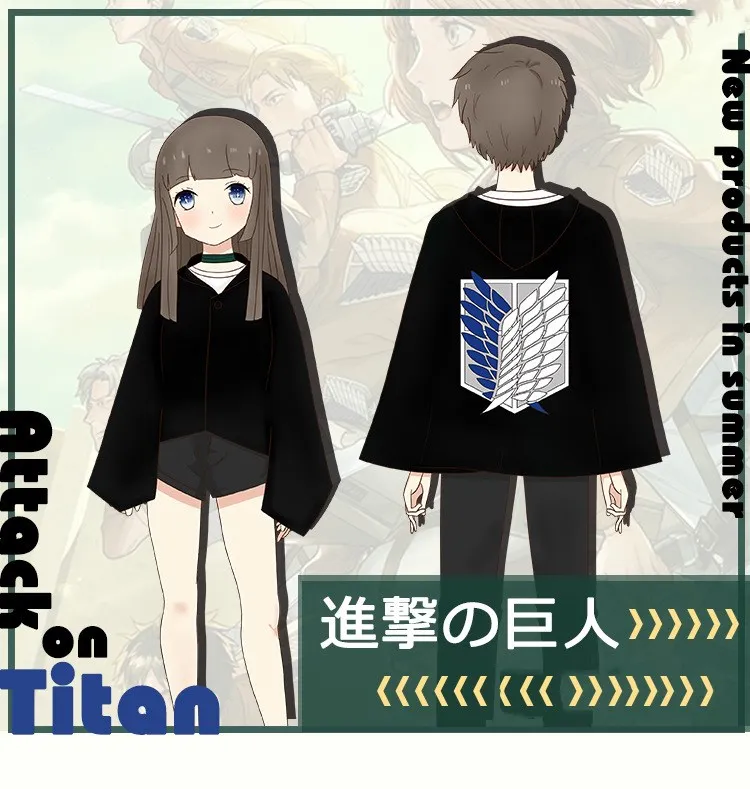 Attacking Giant Anime Cosplay Costumes Cloak Investigation Corps Captain's Allen Wings of Freedom New Halloween |