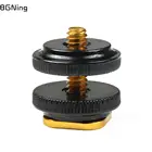 Адаптер Горячий башмак 14 дюйма, 1 шт., винт с двойным слоем для крепления адаптера вспышки для камеры DSLR, аксессуары для фотостудии