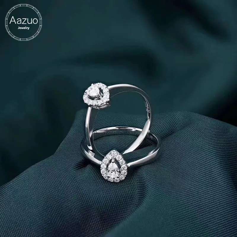 Женское кольцо из 18-каратного белого золота с бриллиантами | Украшения и