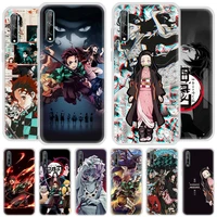 Demon Slayer Kimetsu Yaiba Soft Case Fundas For Huawei 2019 Y9a Prime Y9s Y8s Y8p Y7p Y6p Y5p Y6s Silicone Cover