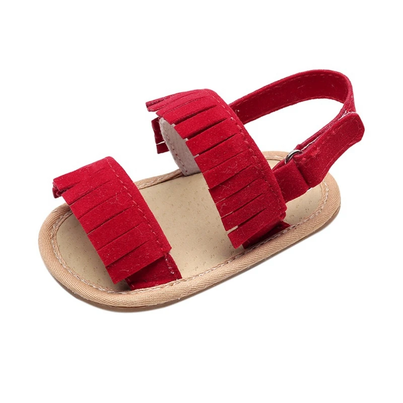 Sandalias de piel sint&eacute;tica antideslizantes para beb&eacute;s, zapatos para reci&eacute;n nacidos de 0 a 18 meses, zapatos para antes de caminar, 76-3