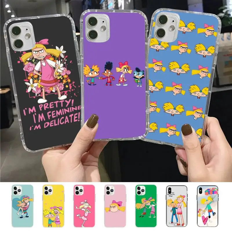 

Hey Arnold Phone Case for iPhone 11 12 13 mini pro XS MAX 8 7 6 6S Plus X 5S SE 2020 XR case