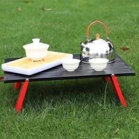 mini black outdoor exquisite aluminum folding table furniture foldable table