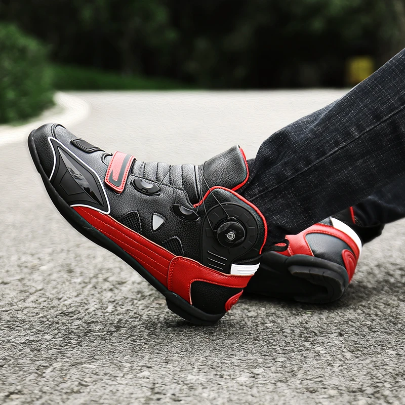 Мужские мотоциклетные ботинки Нескользящие для езды на мотоцикле|Мотоциклетные