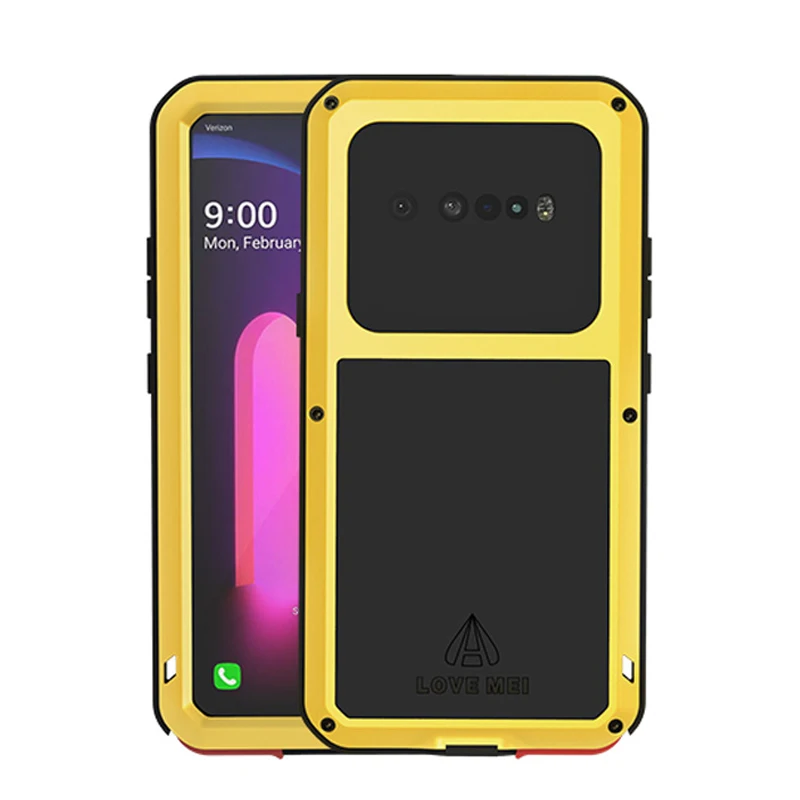 360 полный защитный противоударный чехол для телефона LG V60 Thinq металлический