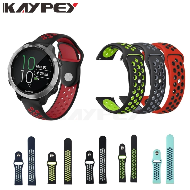 Цветной мягкий силиконовый ремешок для часов Garmin Forerunner 645 Vivoactive3 3 Vivomove HR Смарт-часы сменный Браслет