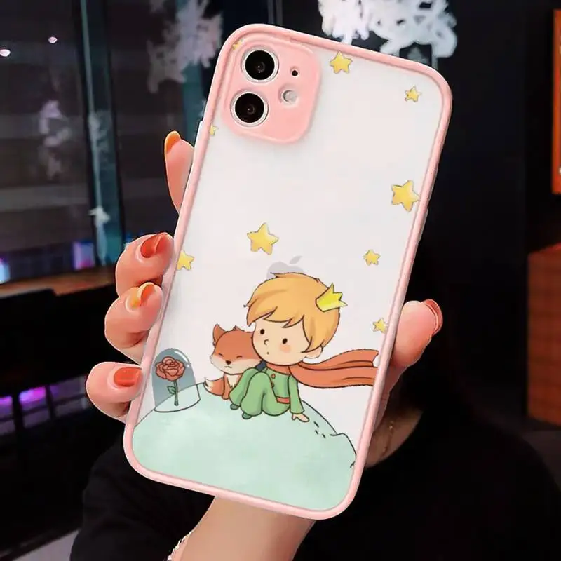 

The Little Prince Phone Case Matte Transparent for iPhone 7 8 11 12 s mini pro X XS XR MAX Plus cover funda