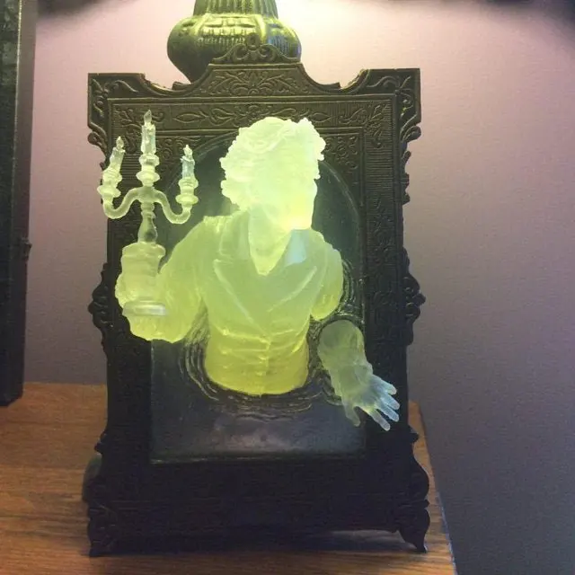 Ghost In The Mirror-placa de pared colgante para el hogar, espejo de exhibici&oacute;n luminoso de resina, creativo, accesorios de decoraci&oacute;n para habitaci&oacute;n-2