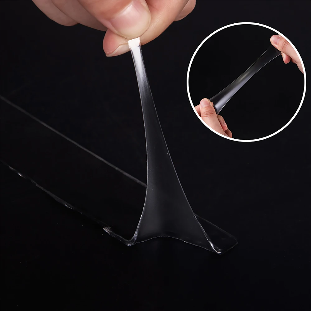 Нано Двухсторонняя клейкая лента 1000 мм прозрачная бытовая водонепроницаемая