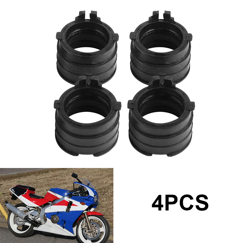 

4x Motorcycle Carburetor Interface Adapter Intake Manifold For Honda CBR400 NC23 87-89 NC29 90-94 For Honda CB-1 (CB400F)89-91