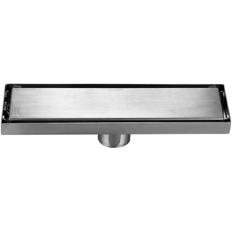 

Dofaso 18/28/58CM drain floor drainage 304 Stainless Tile Insert Rectangular Linear Floor Drain Bathroom Kitchen Smell Proof