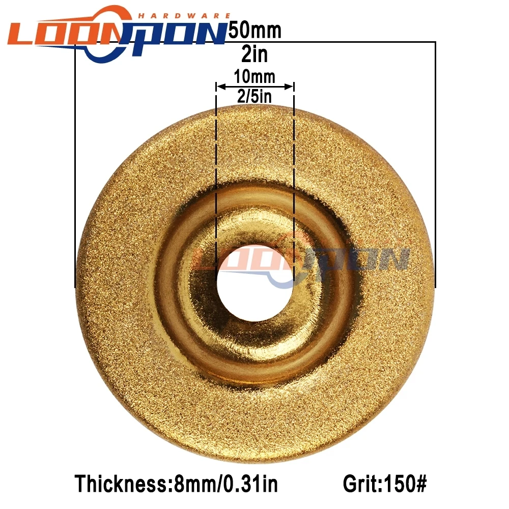 

1-15Pcs 50mm Diamond Grinding Wheel Electroplated Circle Disc Grinder Stone Cutting Rotary Tool For Quick Removal Or Trimming