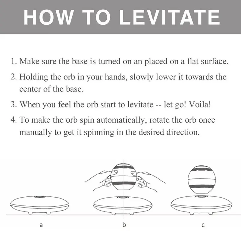 Magnetic Levitating Speaker Bluetooth 4.0 LED Flash Wireless Floating Speakers with Microphone and Touch Buttons | Электроника