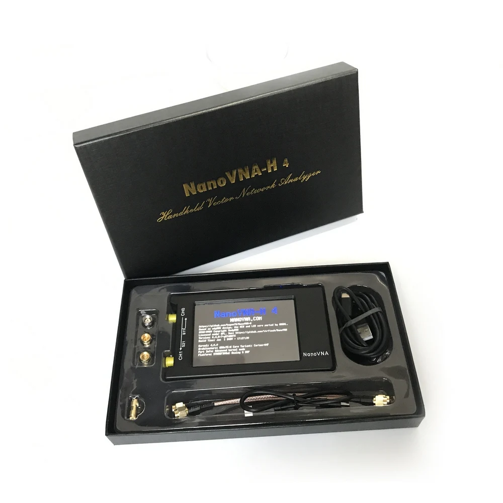 

NanoVNA-H4 Antenna Network Analyzer 50KHz-1.5GHz Frequency Short Wave Vector Analyzer MF/HF/VHF/UHF Digital LCD Touch Screen