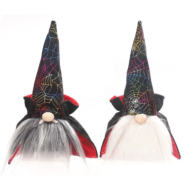 

Halloween Party Gnomes Doll 2021 Halloween Home Backdrop Decor Faceless Dwarf Doll with Colorful Light Halloween Ornaments Gifts
