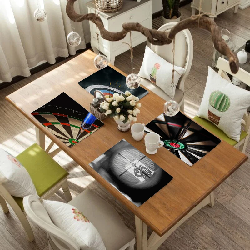 TTLIFE Креативный дизайн Дартс фото коврик для обеденного стола домашнего декора