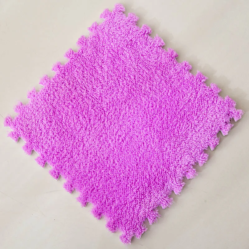 

Patchwork carpet bedroom full house with square jigsaw mat plush surface EVA foam floor mat tatami mat