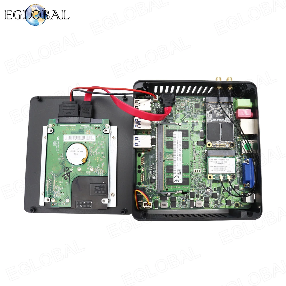Мини компьютер Eglobal с процессором Intel i7 6567U i5 6267U i3 7167U Windows 7/8/10 Linux HDMI VGA 300 м Wi Fi
