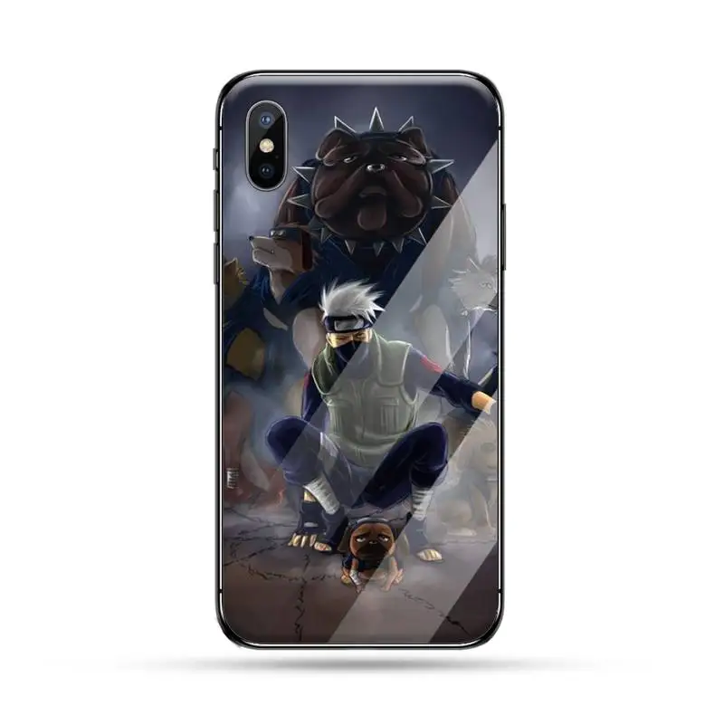 

Naruto Kakashi Animejpg Phone Case Tempered glass For iphone 5C 6 6S 7 8 plus X XS XR 11 PRO MAX