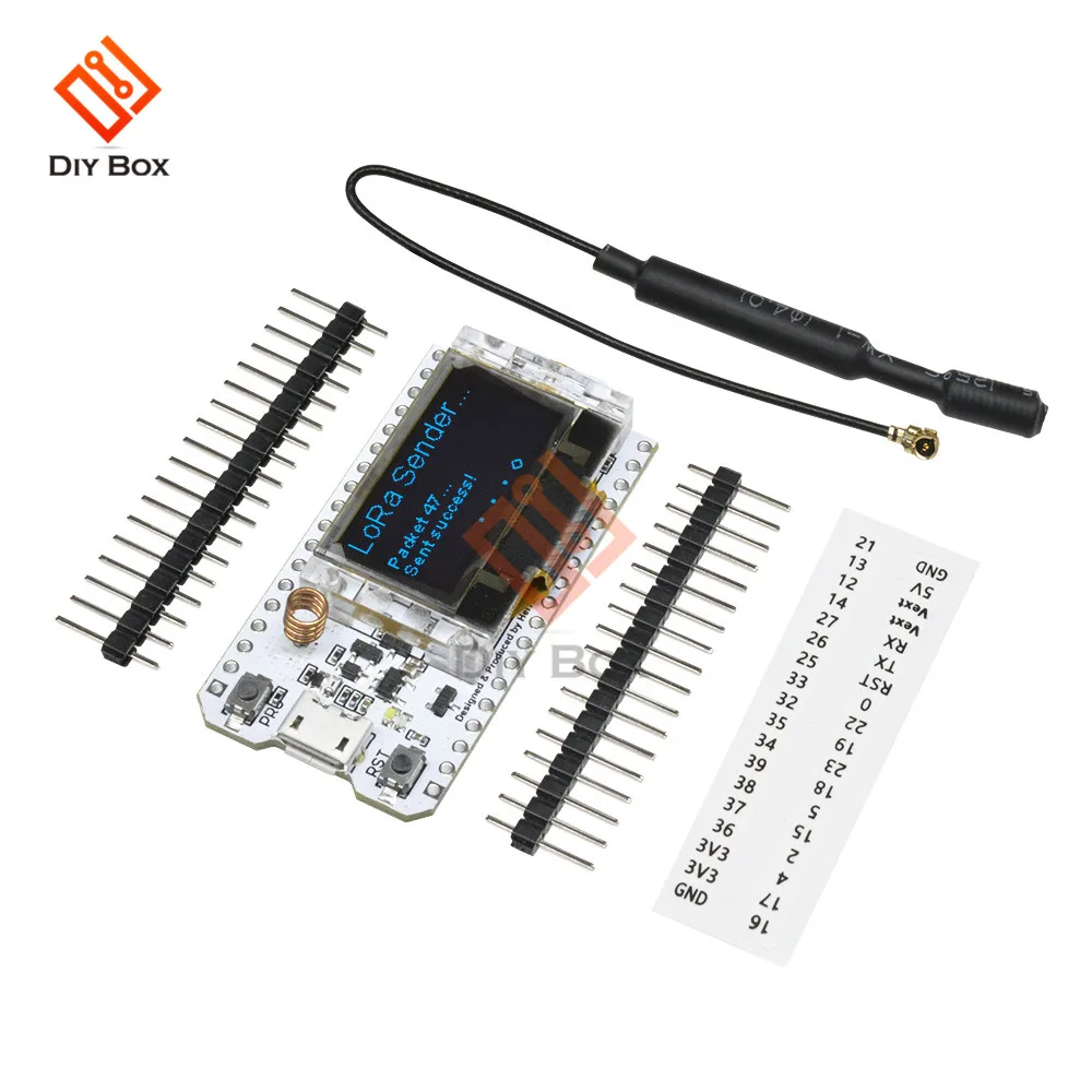 868 МГц-915 МГц SX1276 ESP32 LoRa 0,96 дюймовый синий OLED дисплей Bluetooth wifi Lora комплект 32 модуля IOT макетная плата для Arduino