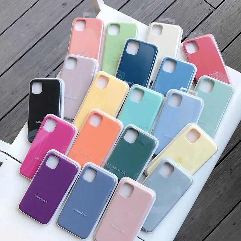 

Easterm13Pro Pure Colorful High Quality Liquid Silicone Phone Case For iPhone X 8Plus XR 13 Xsmax 11 13Promax 11Pro 11Promax 7