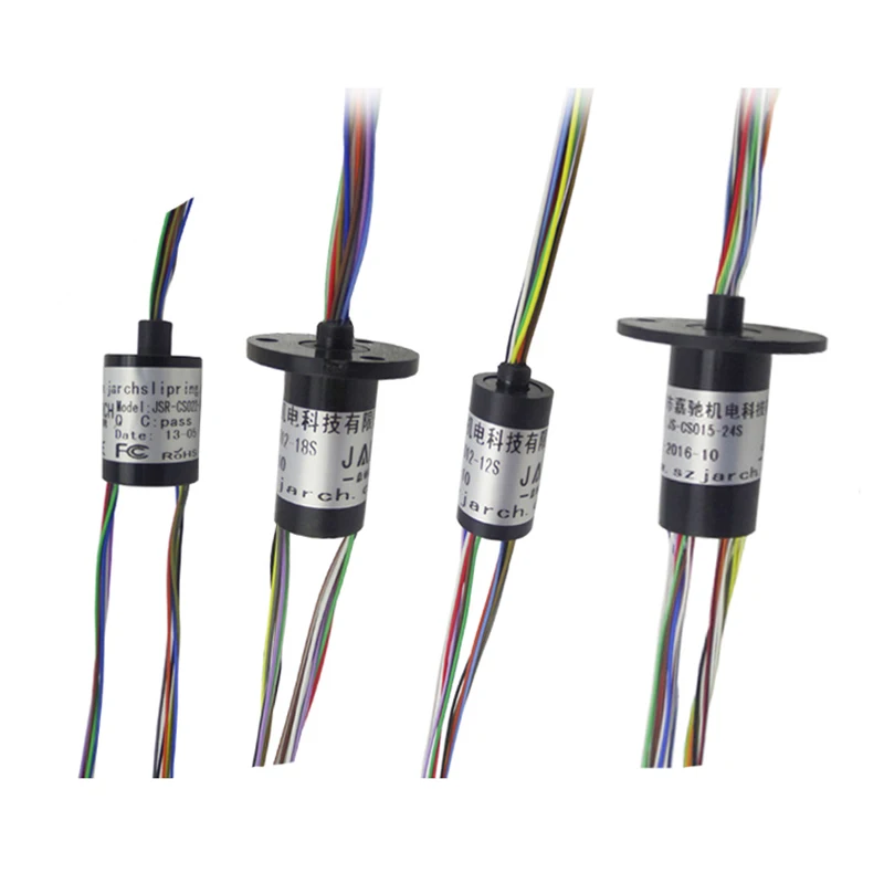 

Dia.12/15/22mm Capsule Precision Electronic Conductive Slip Ring 6/12/18/24/36 Wires 2A 10A Connector Flange For DIY