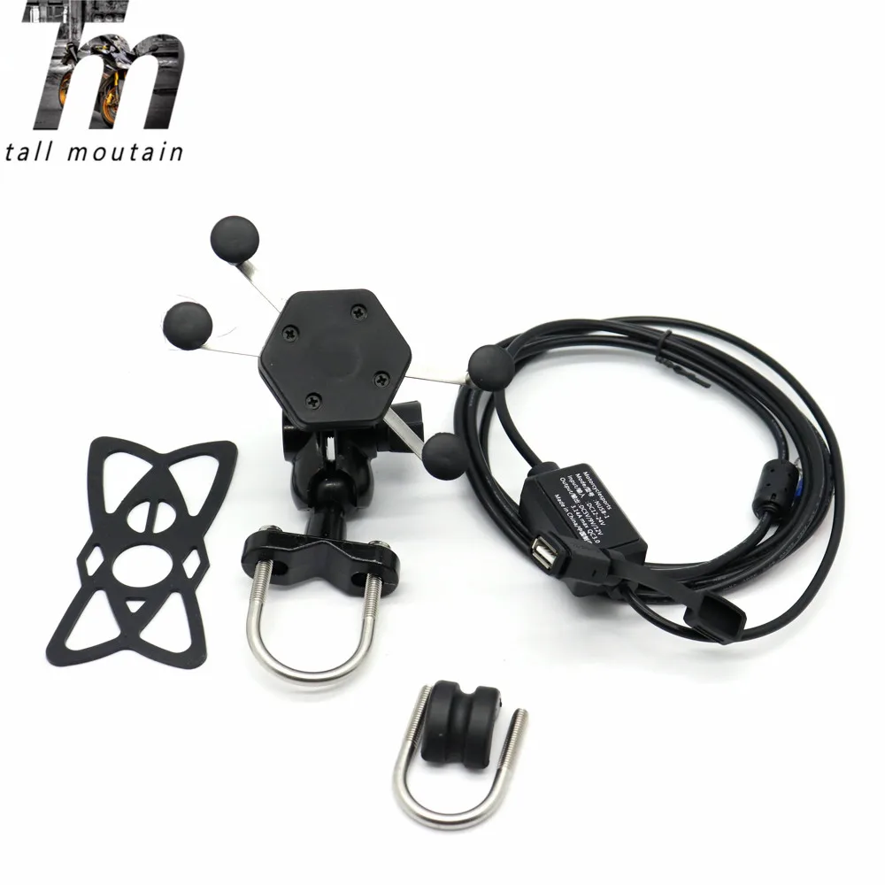 Держатель для телефона X-Grip зарядное устройство USB SUZUKI GSX1400 GSX400F GSX650F GSX600F/GSX750F