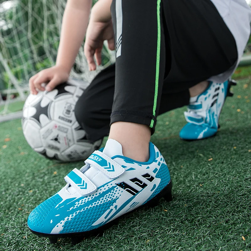 

Boys Soccer Shoes Non-Slip CS/LS Football Boots Sneakers Outdoor Walking Shoes Training Sport Footwear Size 30-39