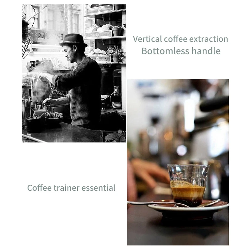 

for EXPOBAR E61 Coffee Machine Solid Wood Bottomless Handle Portafilter 58MM Universally Applicable Grouphead Ebony