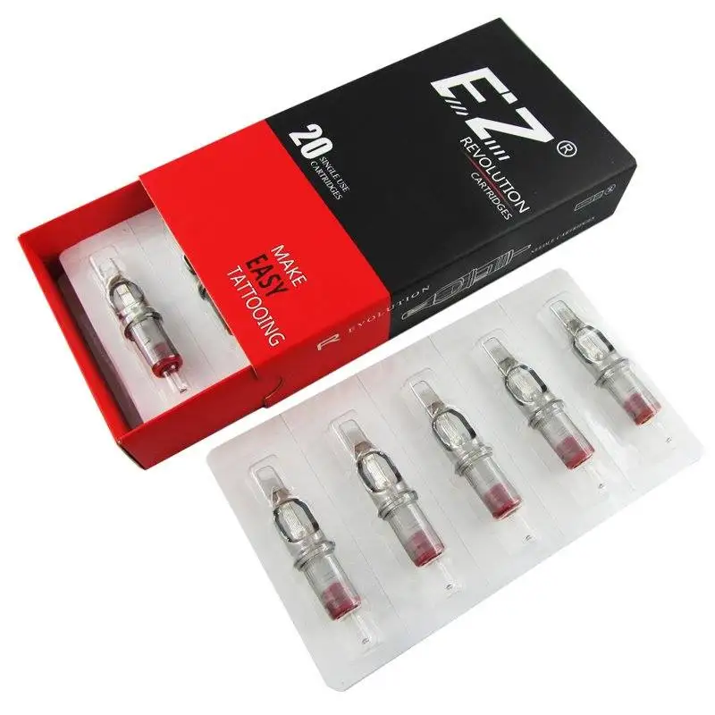 

EZ Revolution Tattoo Needles Cartridge Needles Curved (Round) Magnum #08 0.25mm bugpin for Tattoo Machines and grips 20pcs /box
