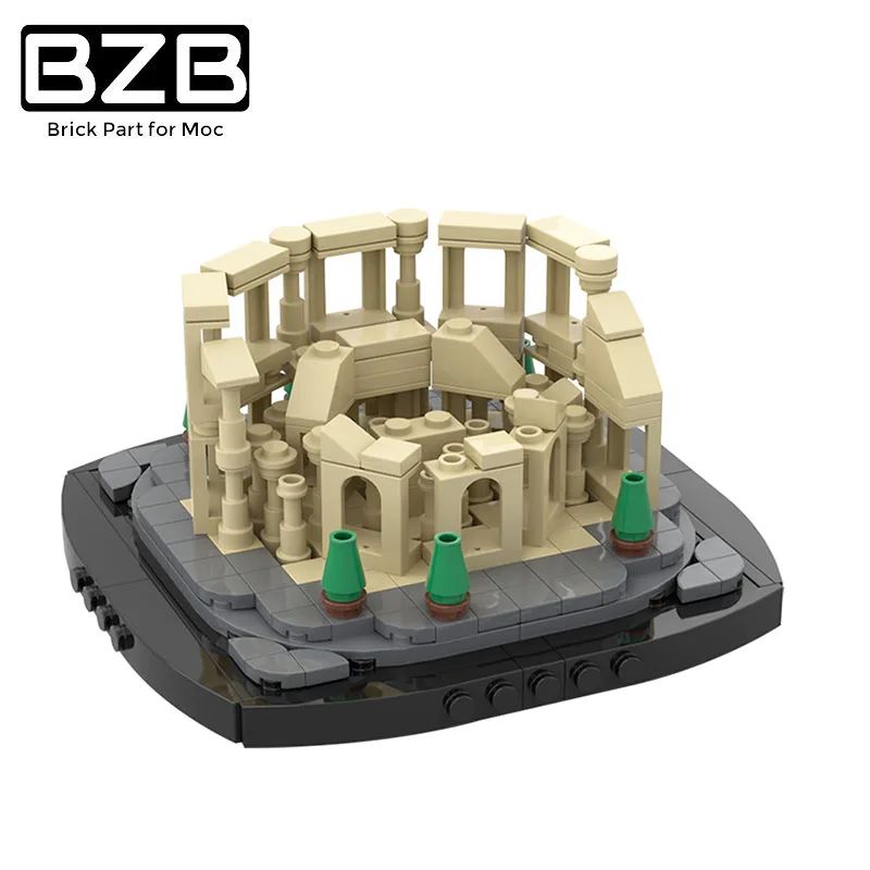 

BZB MOC Compatible With 56792 Famous Bullring Streetscape Building Ancient Roman Building Blocks Model Children DIY Gifts Toys