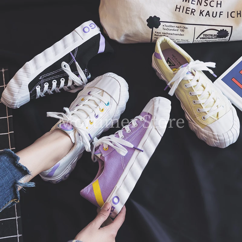 Парусиновая женская обувь Новинка 2019 года сезон весна модная повседневная в