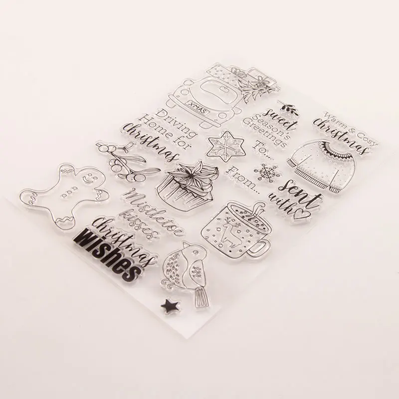 Рождественская Автомобильная одежда металлические штампы и шаблоны штампов для