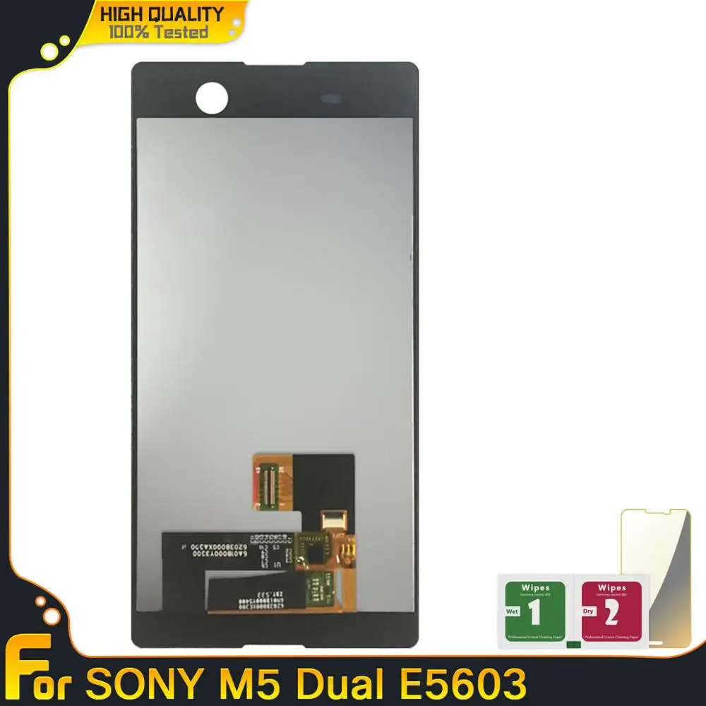 LCDs для Sony Xperia M5 Dual E5603 E5606 E5653 ЖК дисплей сенсорный экран дигитайзер замена сборка