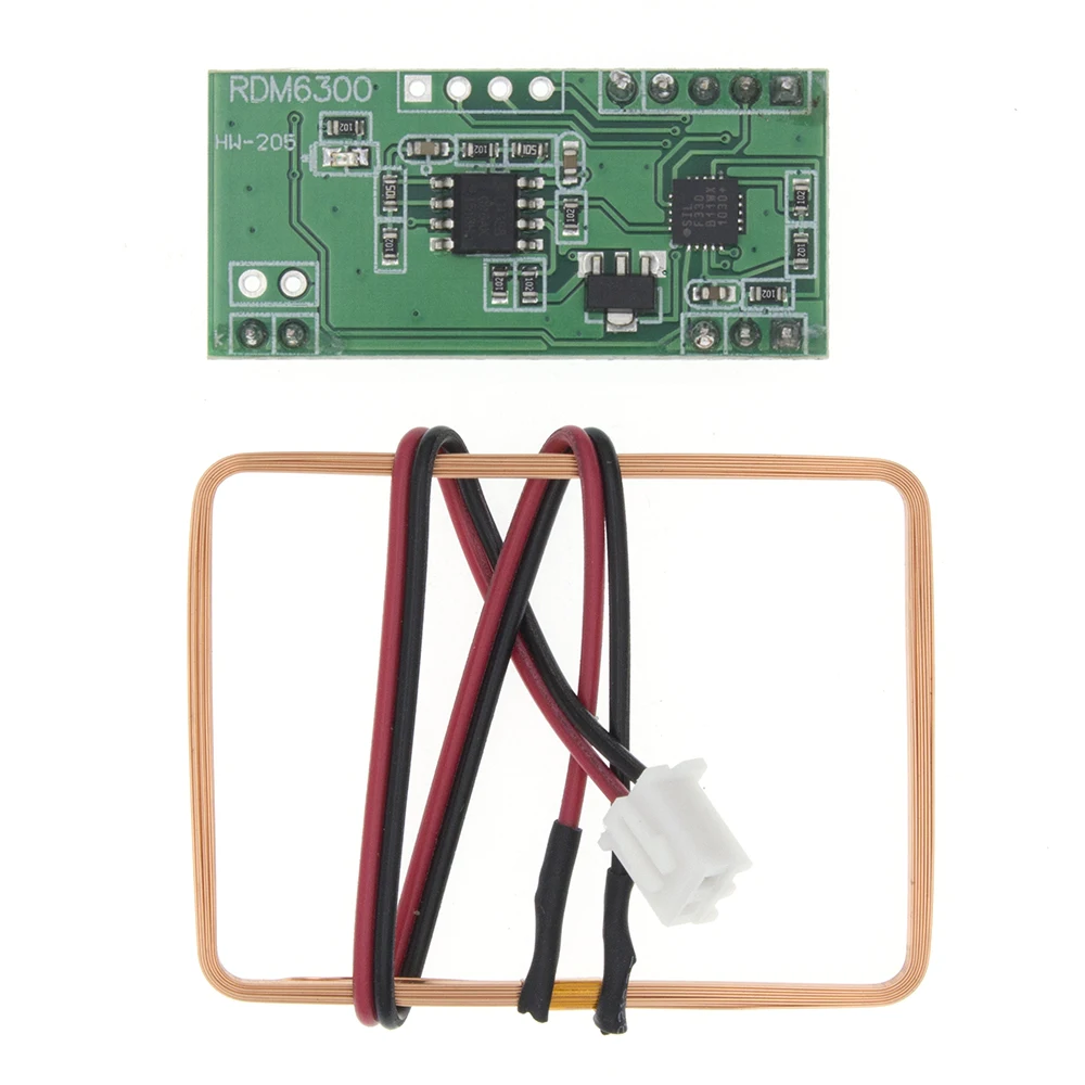 10 шт./лот 125 кГц RFID считыватель Модуль RDM6300 UART Выход Система контроля доступа