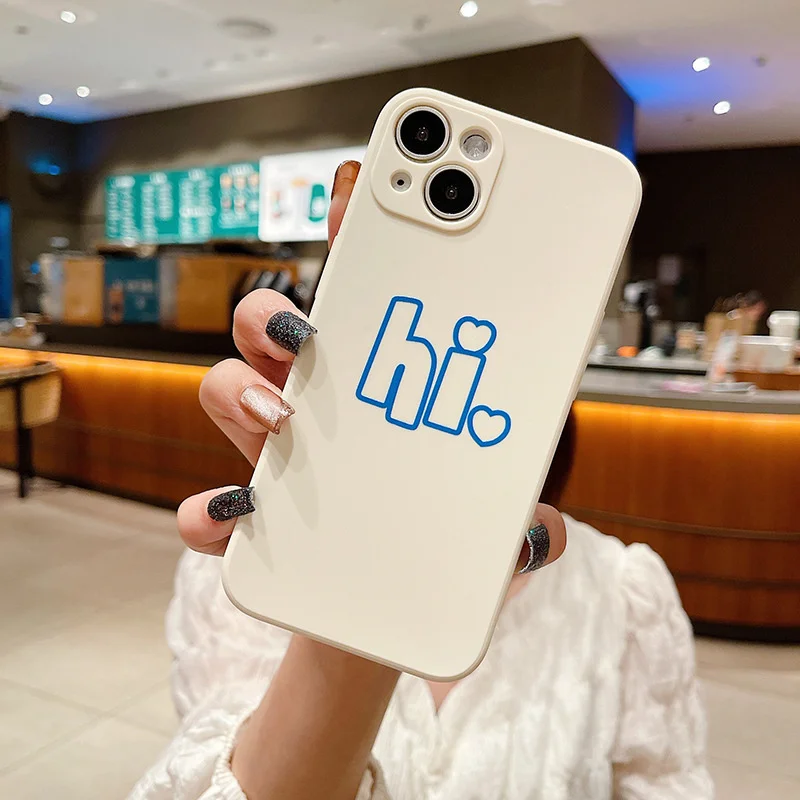 2022.Personalized English For Iphone13 Mobile Phone Shell XR Personalized 11pro Creative Max Couple 12 Net Red Soft Shell