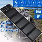 Солнечная панель 30 Вт, 5 В, USB, портативное зарядное устройство на солнечной батарее, быстрое зарядное устройство из поликремния, для путешествий, для самостоятельной сборки